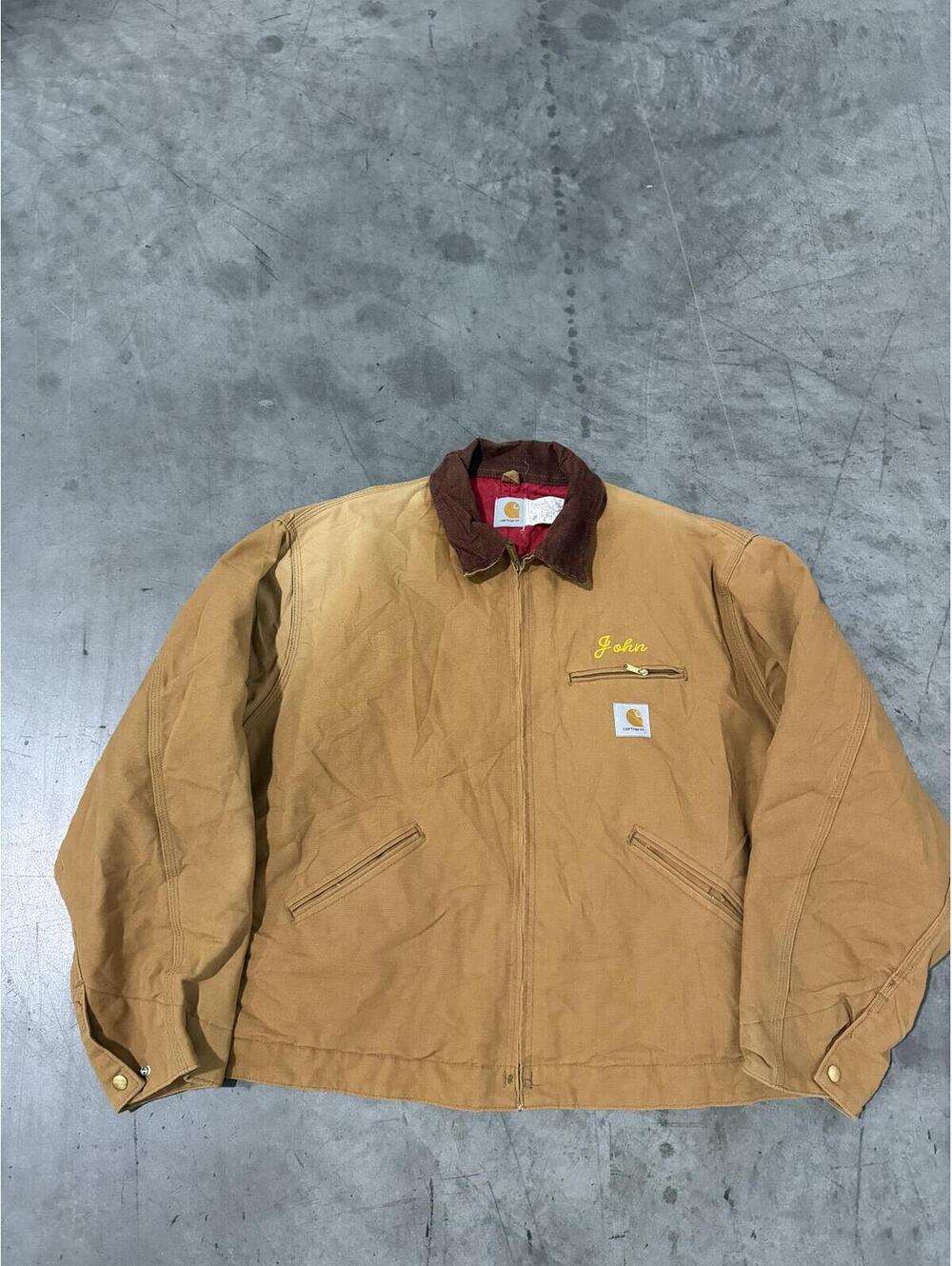 VTG Carhartt J18 BRN Size 54 (3XL) Brown Detroit Jacket
